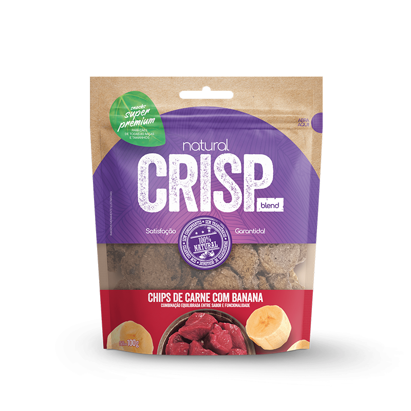 CHIPS DE CARNE COM BANANA 100G NATURAL C ...